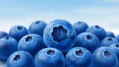 4k极简ins蓝莓治愈蓝桌面