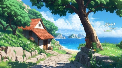 清新海边小屋