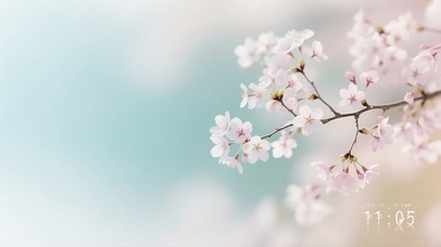 清新唯美霜雪李