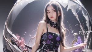 紫发可爱少女