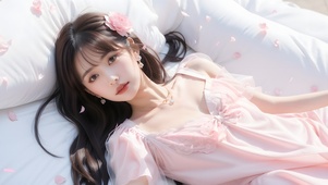 4K高清粉色美女壁纸