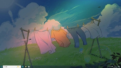 夏空晾影-桌面主题