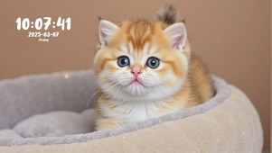 你的壁纸长小猫啦！