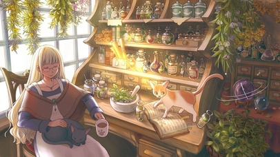 4K 午后悠闲的药剂师下午茶