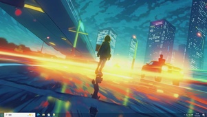 光影滑板-桌面主题