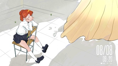 教室窗台边的思念