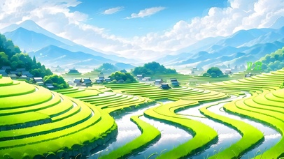 白云治愈梯田