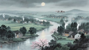 雨天 乡村