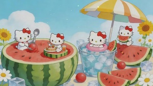 西瓜味的夏天，Kitty 限定