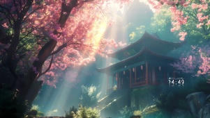 林中樱花阁楼