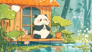 悠闲小熊猫