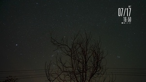 4K简约星空延时