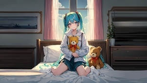 女孩与小熊