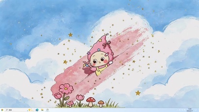 可爱鲜花星星人