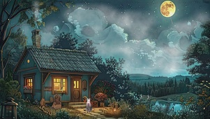 夜景插画
