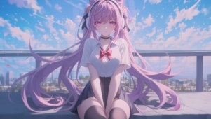 二次元甜美阳光女孩