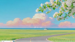 唯美的樱花小路