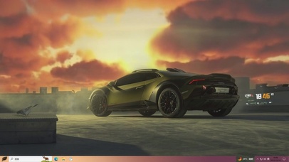 夕阳超跑—【主题桌面】