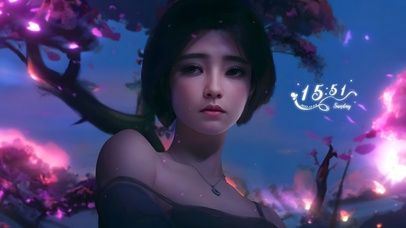 樱花短发美女