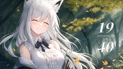 森林白发猫咪少女