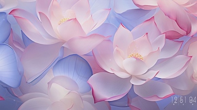 4K唯美清新荷花