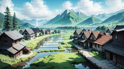 4K唯美治愈夏日乡村