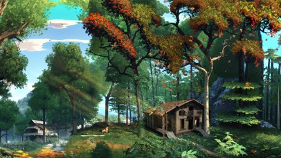 4K唯美治愈清新森林木屋