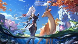 4k 女神与仙鹿
