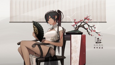 4K国风旗袍少女