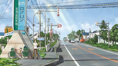 唯美治愈日系城市街道