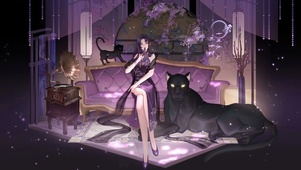 唯美古风旗袍美女