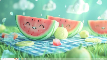 夏日可爱西瓜