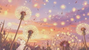 蒲公英与小兔（黄昏坂）