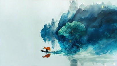 4K 意境风 接天莲叶无穷碧