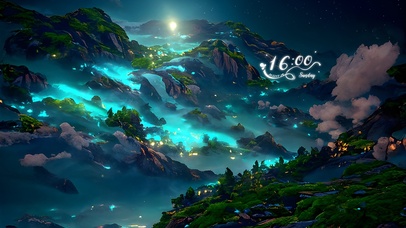 唯美治愈月光精灵峡谷