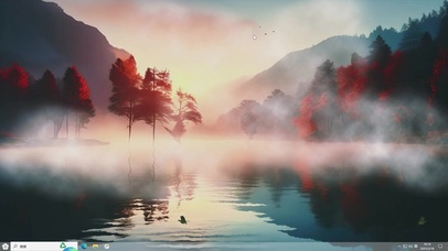 夕阳海景-桌面主题