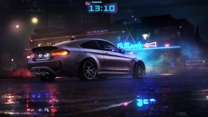 霓虹街头-BMW