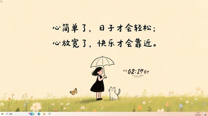 心放宽了 快乐靠近