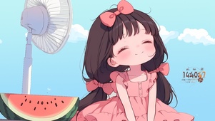 清凉夏日女孩