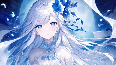 4K治愈兰花姐姐