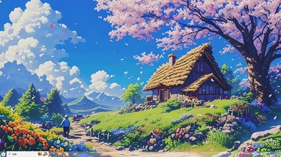 动漫AI小屋壁纸-桌面主题