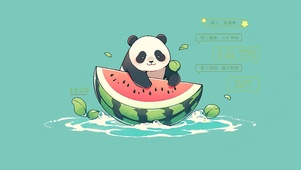 简约可爱的国宝