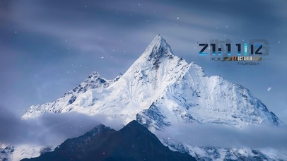 唯美治愈高山雪景