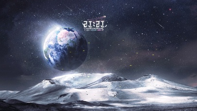 宇宙太空俯视地球