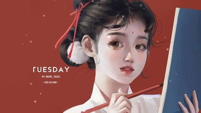 可爱古风少女