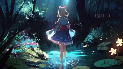 梦幻童话森林女孩