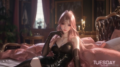 她的气息如同醇香的红酒