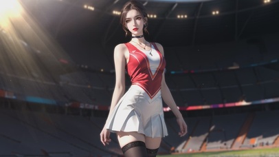 可爱啦啦队美少女