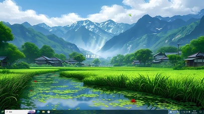 归隐山林 稻田人家