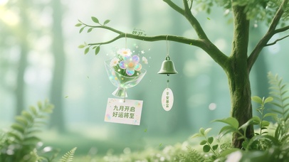 九月转运！平安暴富~鲜花风铃